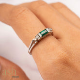 Belle Emerald and Diamond Ring