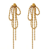 Ball Chain Cascade Earrings