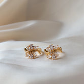 Flower Hoops 18K Gold Plated Earrings