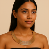 Luxe Multi-Layer Gold Collar Necklace