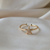 Star Stacker 18k Gold Plated Ring
