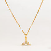 Mermaid Tail 18 K Gold Plated Necklace