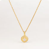 Mini Disc 18K Gold Plated Necklace