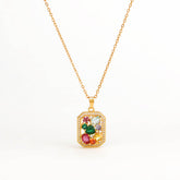 Bloom Studded 18K Gold Plated Necklace