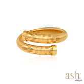 Serpent Coil 18K Gold Plated Bangle