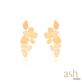 Big Geometric Cascade 18K Gold Plated Dangler Earrings