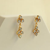 Maharani White Topaz Earrings