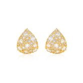 Pavé Studded Cuff Hoop Earrings