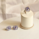 Tranquil Tanzanite Earrings and Ring Set
