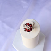 Flora Garnet Ring