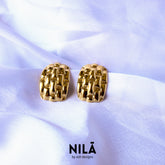 Big Mesh 18K Gold Plated Earrings