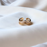 Sand Dune Minimal 18K Plated Ring