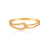 Interlock 18K Gold Plated Bangle