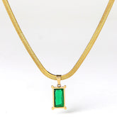 Oasis Baguette 18K Gold Plated Necklace