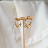 Wave 18K Gold Plated Earrings