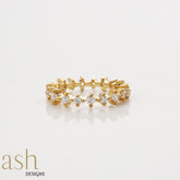Swiss Zirconia Gold Ring