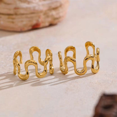 Wavy Open Band Ring