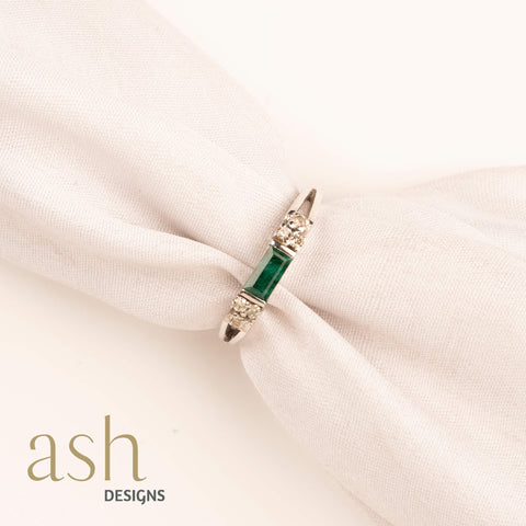 Belle Emerald and Diamond Ring