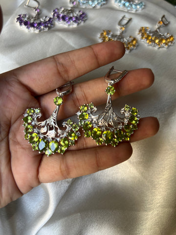 Dancing Peacock Earrings