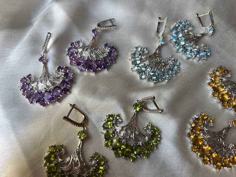 Dancing Peacock Earrings