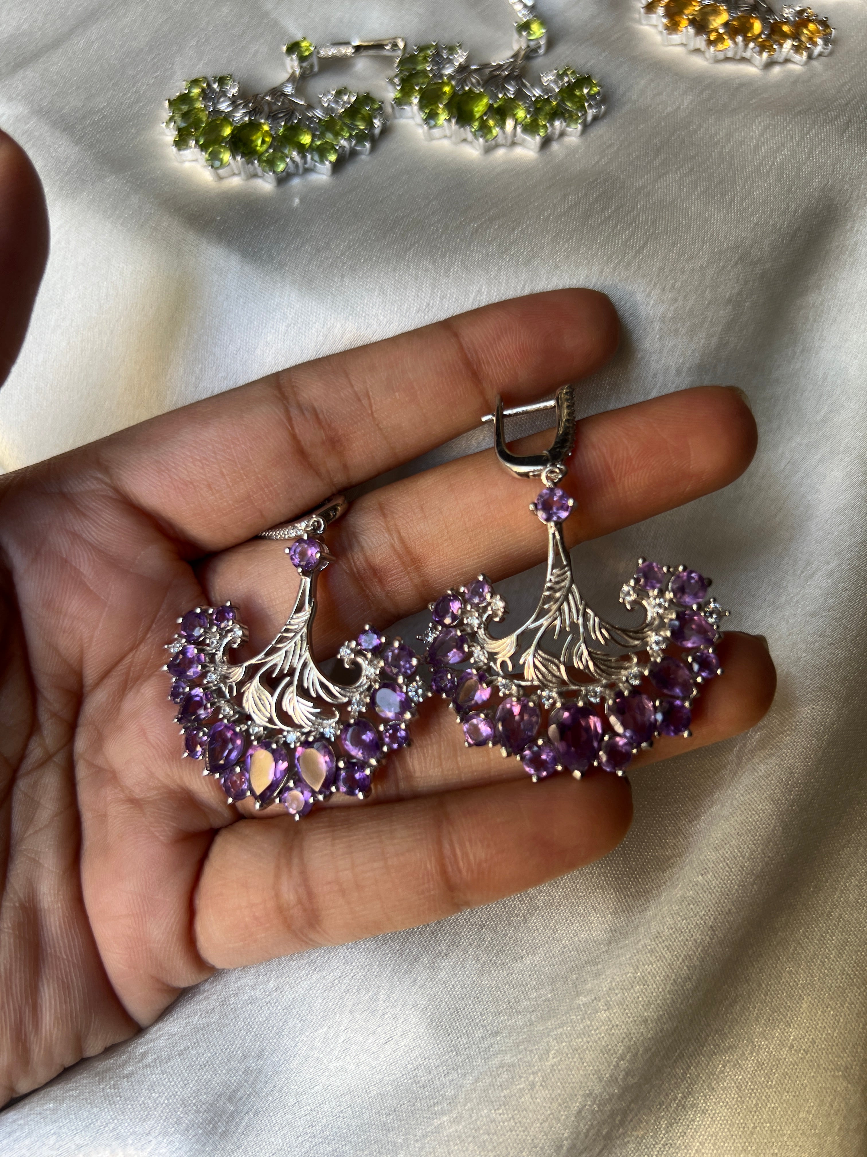 Dancing Peacock Earrings