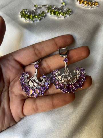 Dancing Peacock Earrings