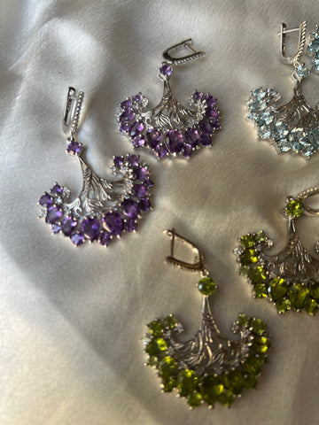 Dancing Peacock Earrings