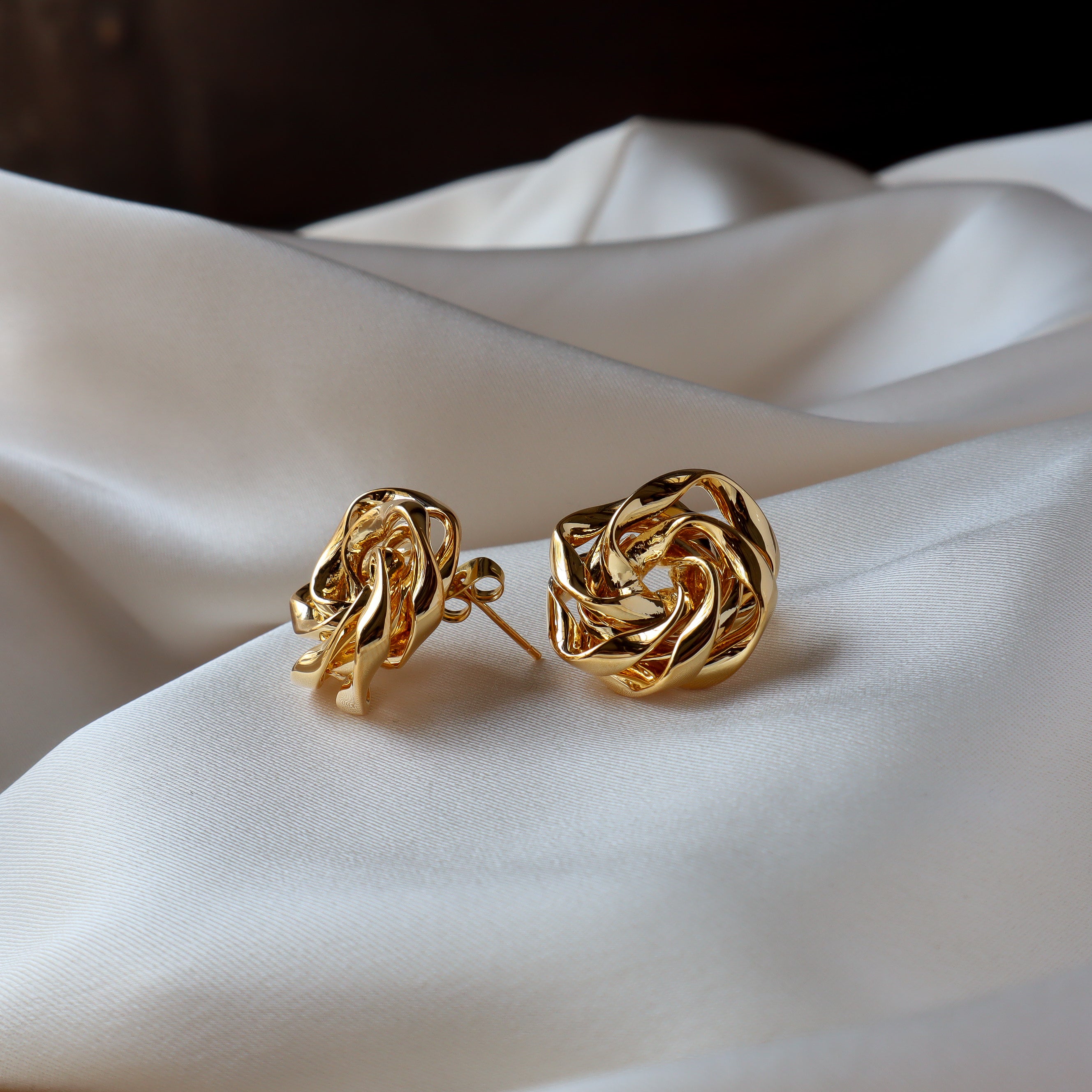 Rose 18K Gold Plated Earrings