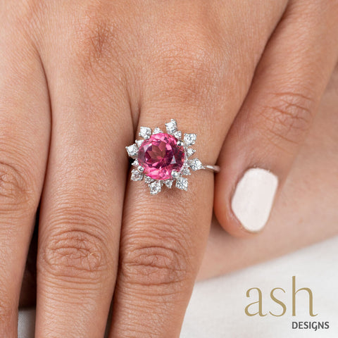 Freya Pink Topaz Ring
