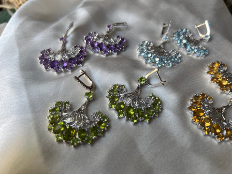Dancing Peacock Earrings