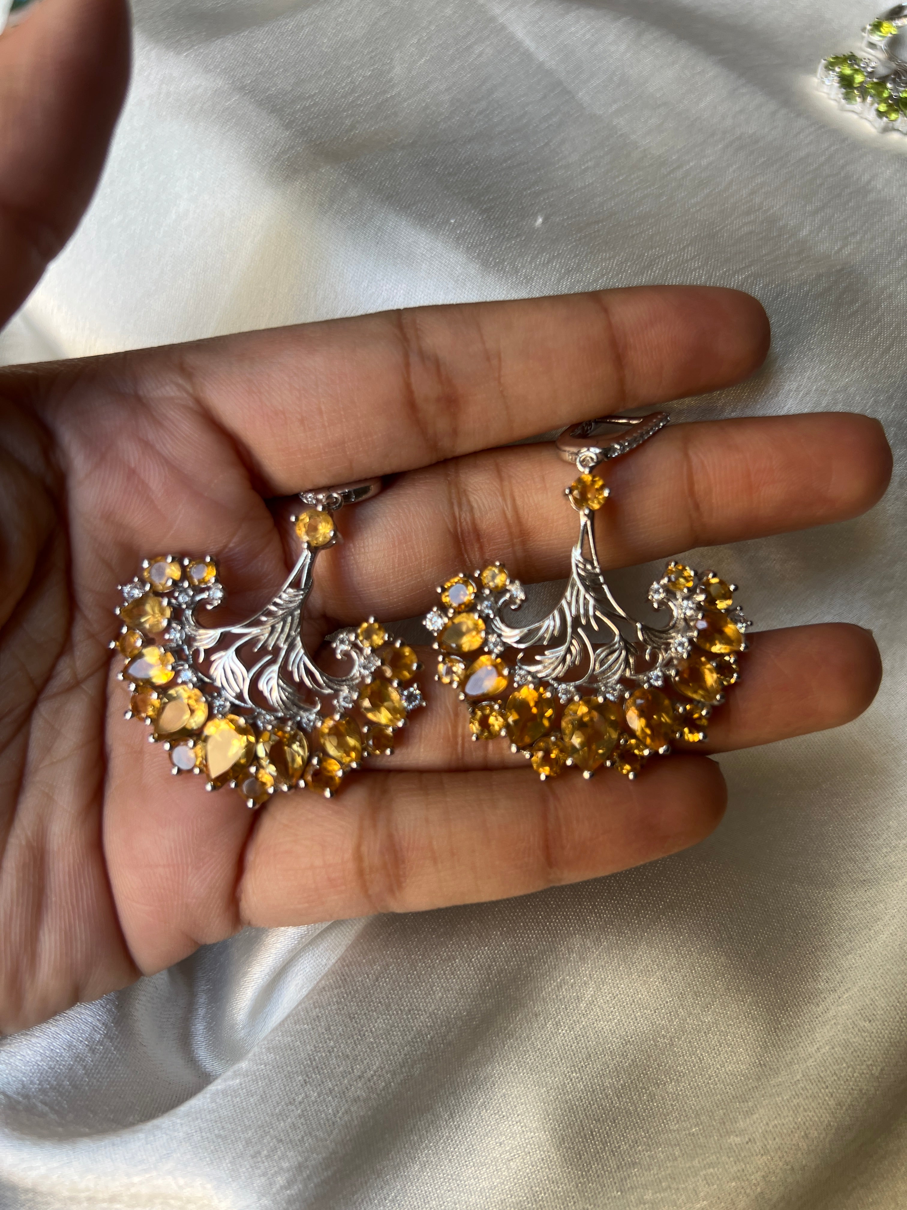 Dancing Peacock Earrings
