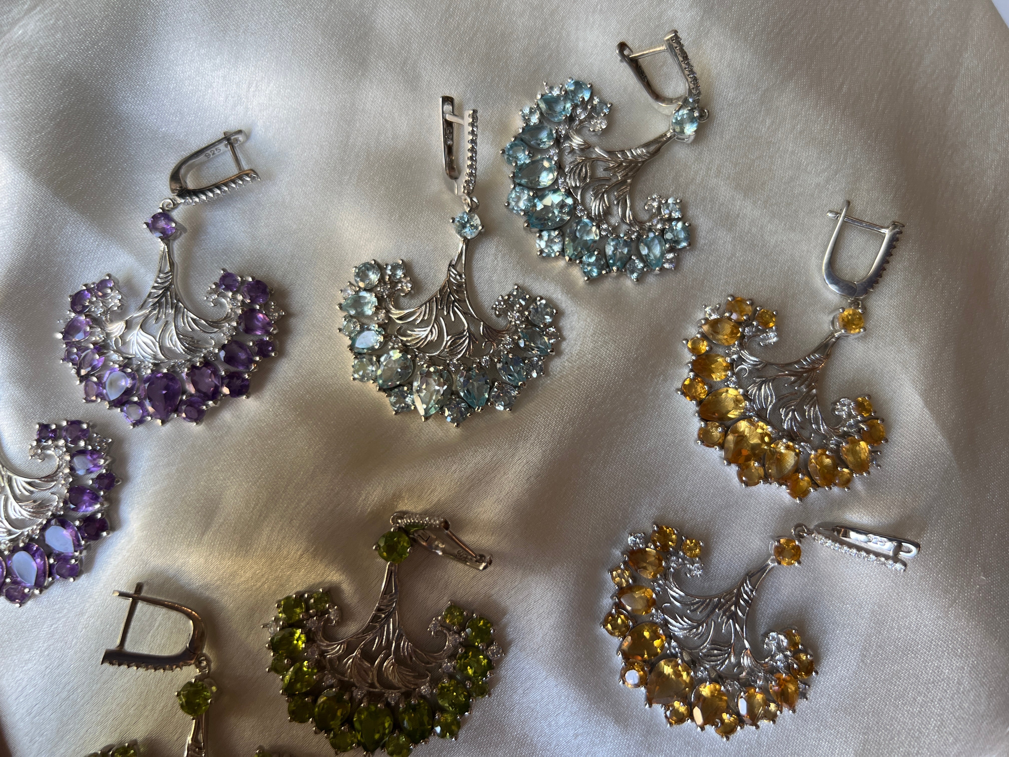 Dancing Peacock Earrings
