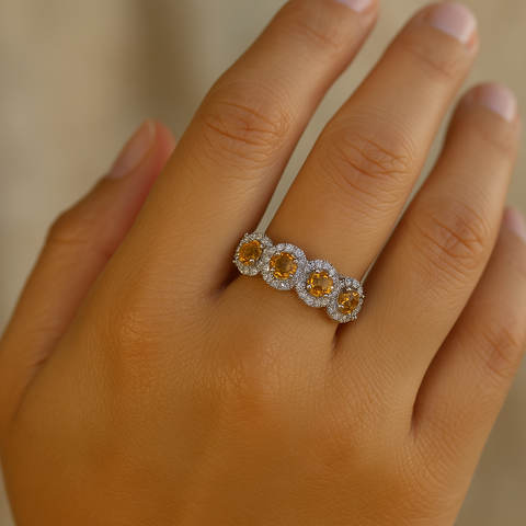 Solar Citrine Ring