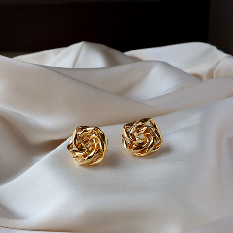 Rose 18K Gold Plated Earrings