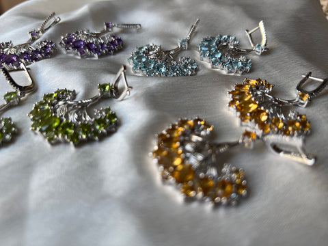 Dancing Peacock Earrings
