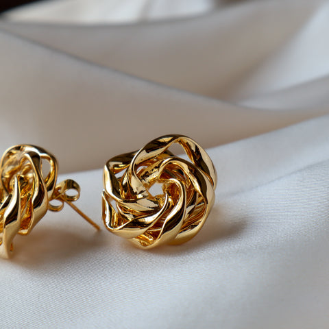 Rose 18K Gold Plated Earrings