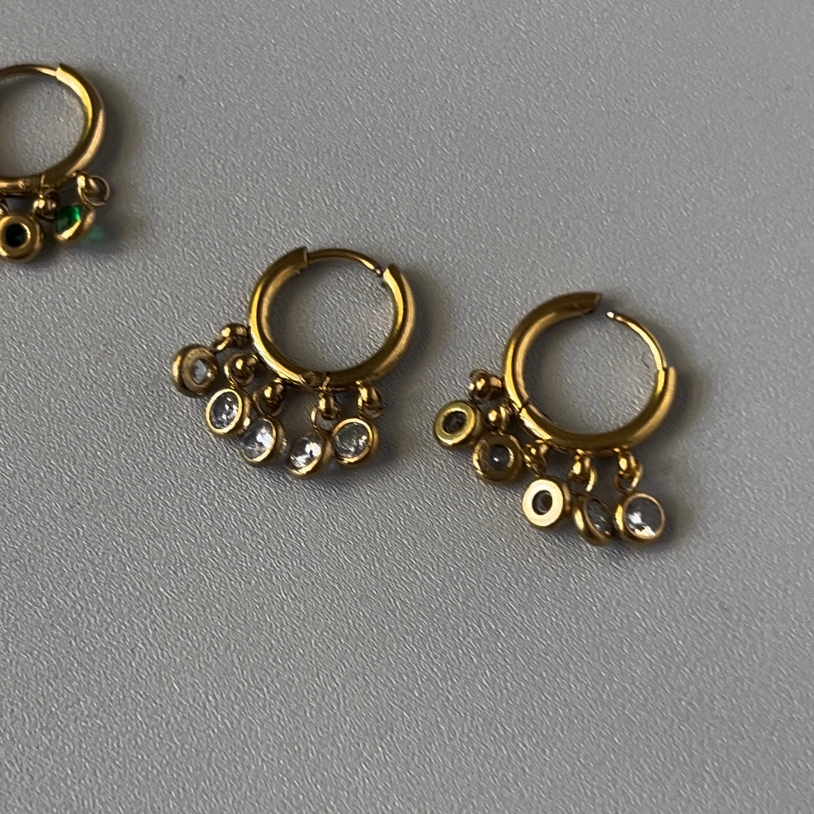 Grape Bunch 18K Gold Plated Hoops
