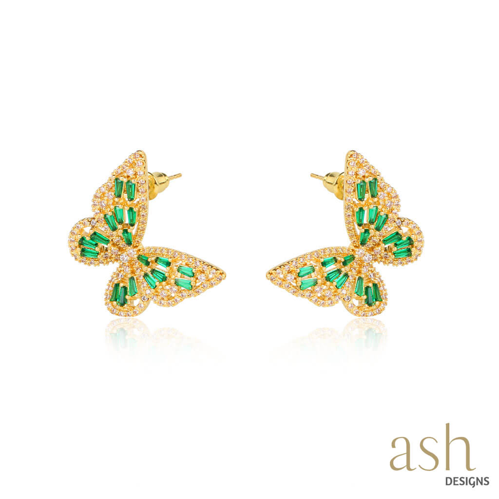 Magical Butterfly 18K Gold Plated Earrings