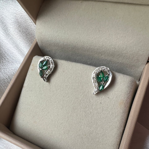 Garden of life Emerald and Diamond earrings