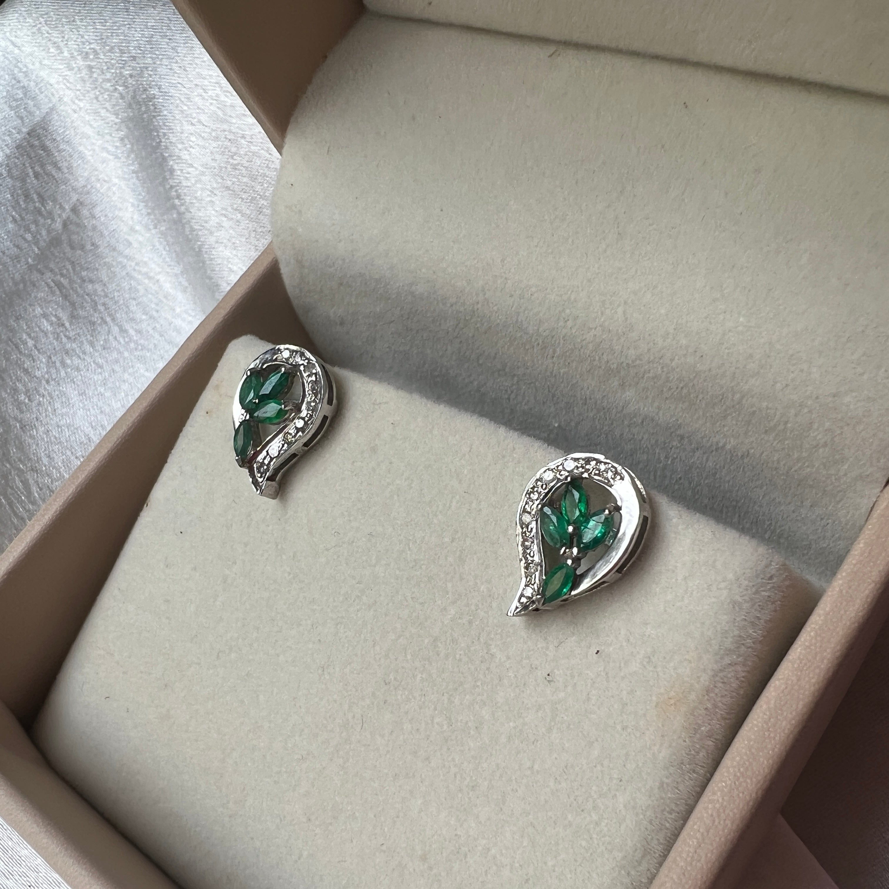 Garden of life Emerald and Diamond earrings