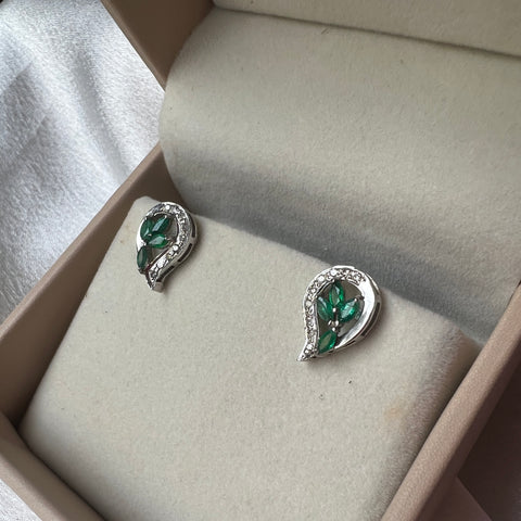 Garden of life Emerald and Diamond earrings