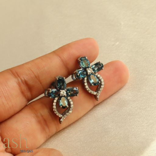 Amali London Blue Topaz Earrings