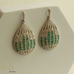 Load image into Gallery viewer, Freedom Emerald Earrings
