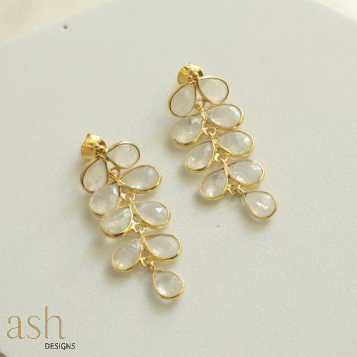 Cascade Moonstone Earrings
