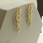 Load image into Gallery viewer, Cascade Moonstone Earrings
