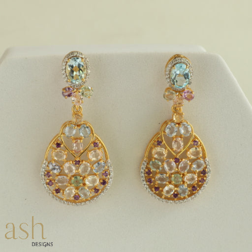 Marrakesh Sapphire and Blue Topaz Earrings