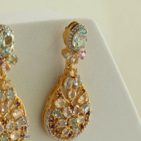 Marrakesh Sapphire and Blue Topaz Earrings