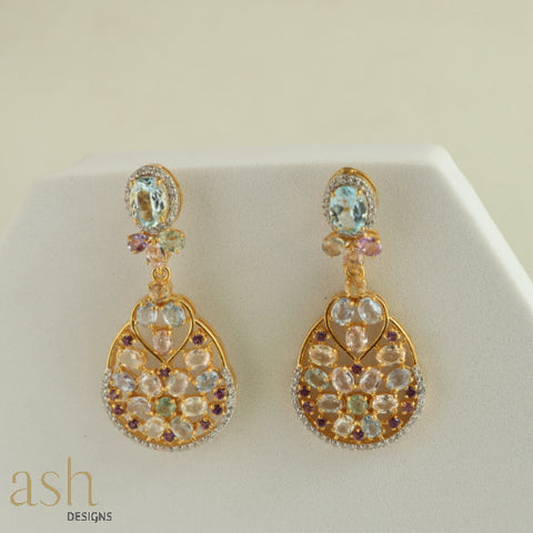 Marrakesh Sapphire and Blue Topaz Earrings