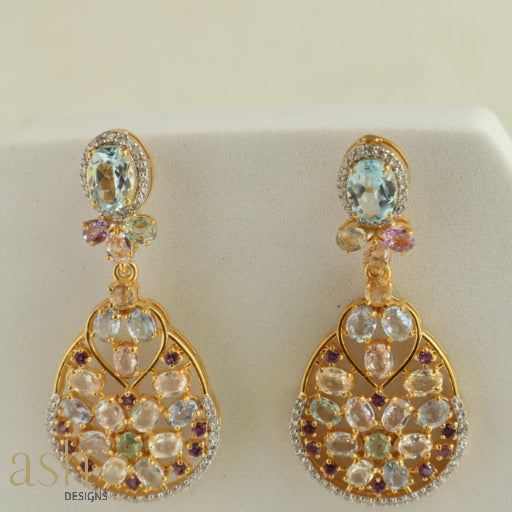 Marrakesh Sapphire and Blue Topaz Earrings
