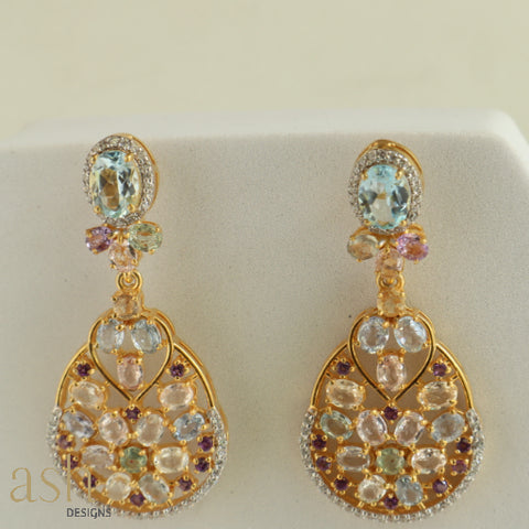 Marrakesh Sapphire and Blue Topaz Earrings